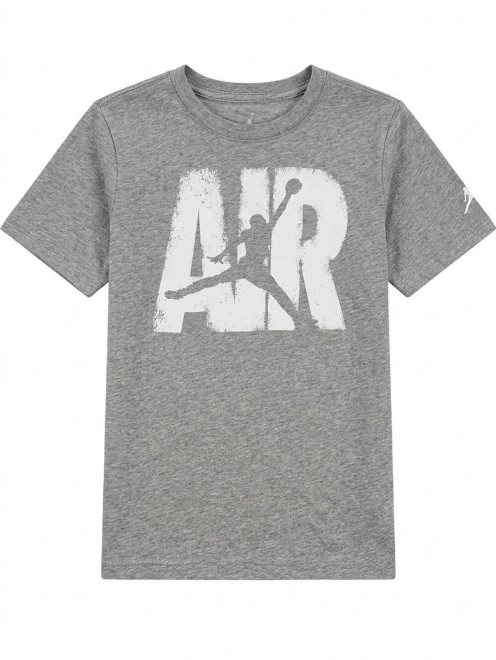 Air Jordan Gray Kids T-Shirt Graphic Logo Boys Size Large 12-13 Years Sporty Top